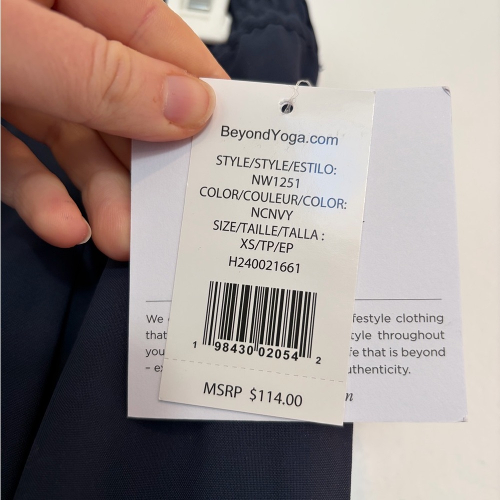 Beyond Yoga Status Wide Leg Trouser (Navy, XS, NWT) - Picture 5 of 5